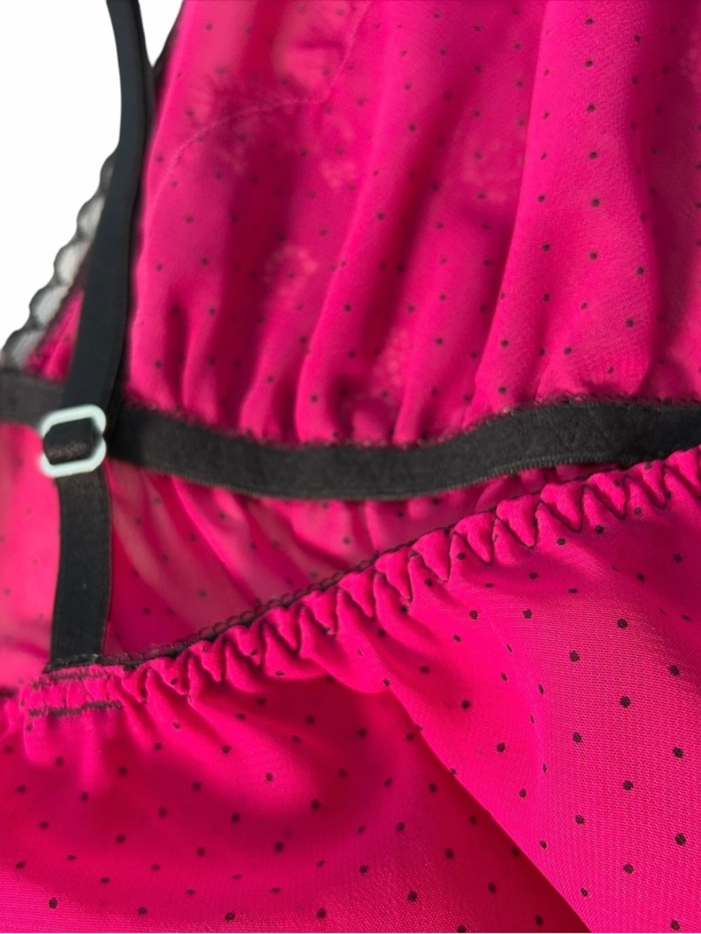 Seductivewear by Cinema & Victoria Secret Baby-dolls Pink/ Purple Women's Sz L - Picture 6 of 16